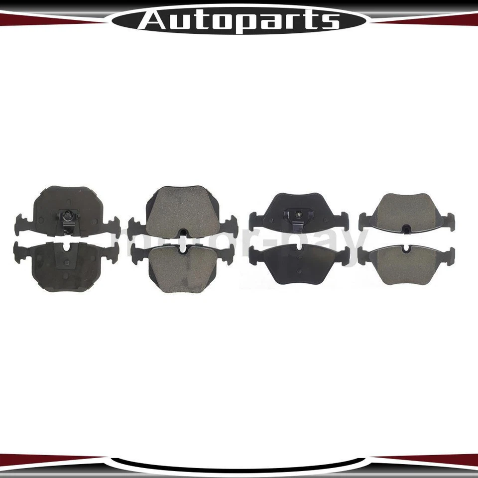 Juego de pastillas de freno delanteras traseras centradas para BMW 330Ci 2001 2002 2003 2004 2005 2006 Foto 1 de 4