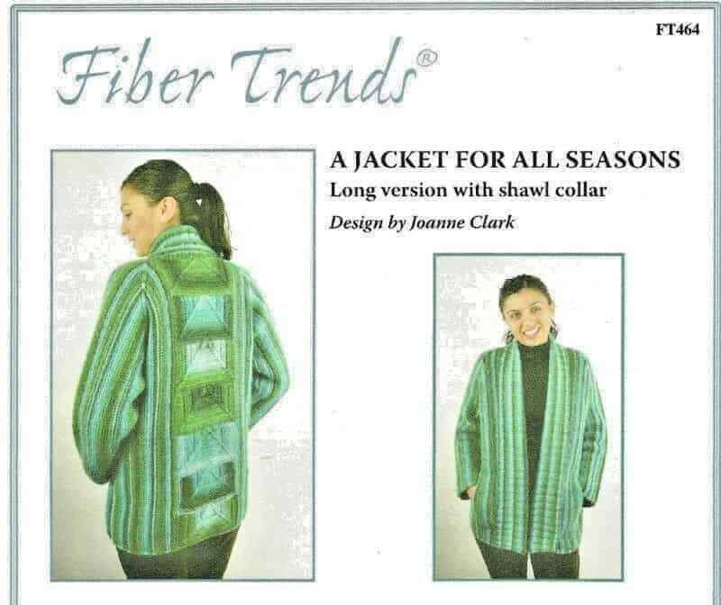 A JACKET FOR ALL SEASONS LONG VERSION to KNIT in BULKY WT YARN - FIBER TRENDS - Image 1 of 1