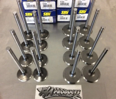 GM LS V8 1999 To 2007 4.8L 5.3L Stock Valve Set 16 SBI 01934 01935 - Image 1 of 4