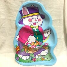 LOT OF 4, VTG,EASTER BUNNY Candy Tray, Berman Industries, Plastic, NEW !!!.SH 