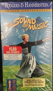 The Sound Of Music VHS Golden Anniversary Bonus Audio Soundtrack Cassette SEALED - Picture 1 of 2