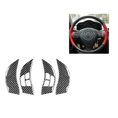 Cubierta interior del volante de fibra de carbono 4 piezas para Mazda RX-8 2004-2008 Foto 1 de 4
