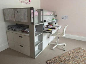 Gautier Kids Dimix Space Saving Ultra Compact High Bed and Desk - Picture 1 of 16