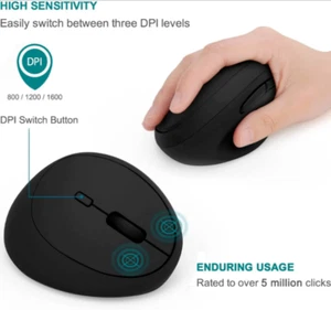 Kabellose vertikale ergonomische USB-Maus Modell MV009 - Bild 1 von 11