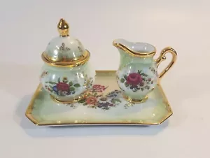 Kleiber Regnitzlosau Bavaria Porzellan mit 22K Gold Sahne und Zucker Service Set - Bild 1 von 12