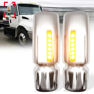 Door Mirror Covers w/Reflector for International Workstar Driver&Passenger Side Foto 1 de 4