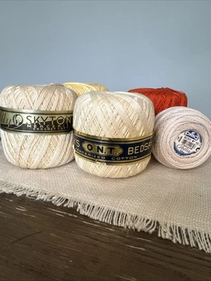 Lot Of 6 Crochet Thread - Изображение 1 из 4