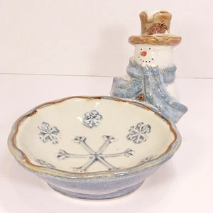 Figura Muñeco de Nieve Amigos del Bosque Cuadrado de San Nicolás Plato de Tuerca de Caramelo de Cerámica - Imagen 1 de 9
