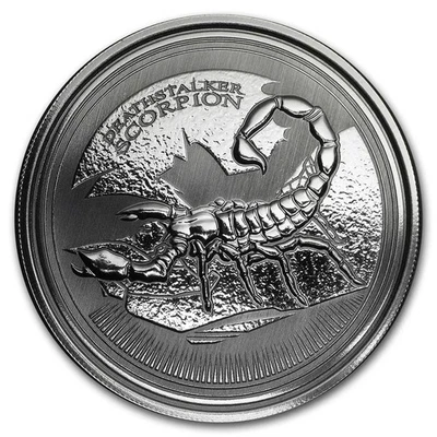 2017 Silver 1 oz Republic of Chad Deathstalker Scorpion - Image 1 of 3
