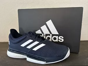 Adidas SoleCourt Boost Herren Tennisschuhe Sportschuhe marineblauweiß NEU FU8115 - Bild 1 von 5