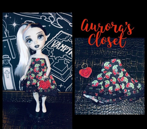 VETEMENTS Abito Arcobaleno Alto Personalizzato Nero Ciliegia Increspato Cuore Borsetta 301