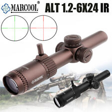 MARCOOL 1.2-6X24 IR Hunting Riflescope LPVO Compact Tactical Sight Scope Mil Dot