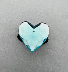 Original Doodles Croc/Shoe Charm: Blue Topaz Heart Gem, December Birthstone - Picture 1 of 1