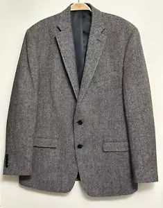 Ralph Lauren Sport Coat Blazer Men's 44R Wool Two Button Suit Jacket Herringbone - Picture 1 of 12