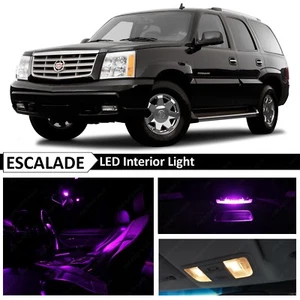 16x Bulbs Purple Interior LED Lights Package for 2002-2006 Cadillac Escalade SUV - Picture 1 of 12