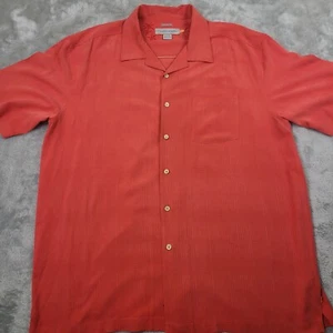 Quicksilver Silver Edition Hawaiian Shirt Relaxed Fit XL Coral - Picture 1 of 8