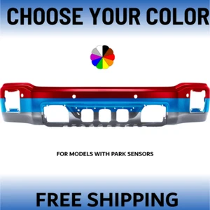 NEW Choose Your Color Painted Front Bumper For 2014-2015 GMC Sierra 1500 - Picture 1 of 8