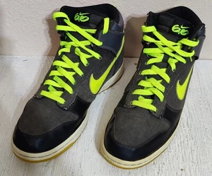 Nike Dunk High 6.0 Premium Grey Volt 506266-007 Glow In The Dark Men’s Size 10.5 - Picture 1 of 7
