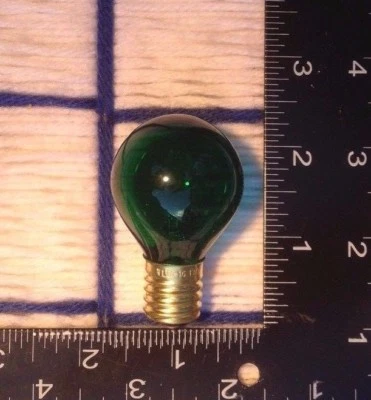 new C9 GREEN Round S11 Christmas string LIGHT BULB 130V globe 10W extrasSHIP 7¢* - Image 1 of 3