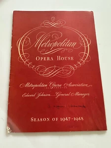 Vintage 1947-48 Metropolitan Opera House Programm - Bild 1 von 7