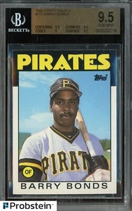 1986 Topps Traded #11T Barry Bonds Pittsburgh Pirates RC Rookie BGS 9.5 - Picture 1 of 2