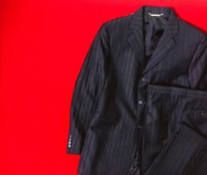 DOLCE GABBANA Men 100% Wool Striped Gray Suit Size 54 / XL - XXL / 44 Two Piece - Picture 1 of 24