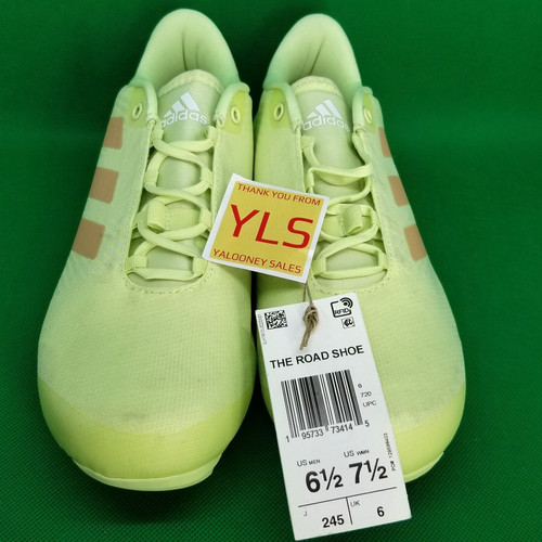 Adidas M6.5 W7.5 The Road Scarpa Scarpe da Ciclismo Verde Lime GW5328 NUOVE