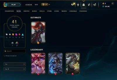 Cuenta OCE League of Legends - Nivel 256, 41 Skins, IRON Foto 1 de 4