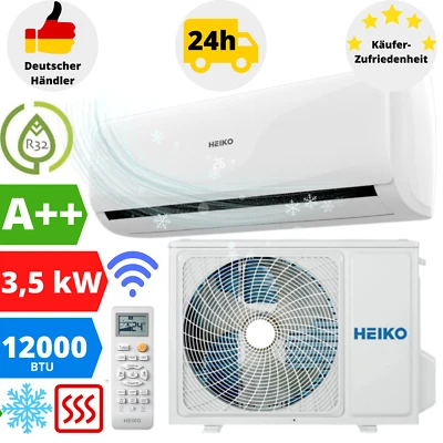 Split Klimaanlage 12000 BTU Klimagerät Inverter Klima 3,5 kW R32 Heizfunktion - Bild 1 von 4