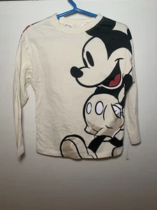 Camisa Zara Niño Disney Mickey Mouse Manga Larga 4-5 Años Se Ajusta a Pequeña (kk) - Imagen 1 de 6