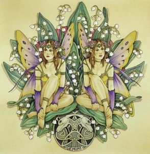 Creative Expressions Stamp Plate GEMINI Fairy Unmounted Linda Ravenscroft HTF - Picture 1 of 3