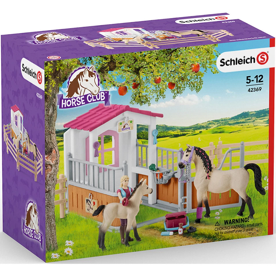 Schleich Horse Club Box avec chevaux arabes et soigneuse de chevaux 42369 - Photo 1/1
