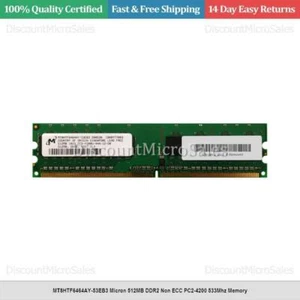 MT8HTF6464AY-53EB3 Micron 512MB DDR2 Non ECC PC2-4200 533Mhz Memory - Picture 1 of 1