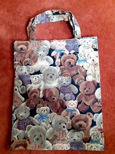 Einkaufstasche Jutetasche Tragetasche Gobelin Tasche Stofftasche /Motiv Bärchen - Bild 1 von 2