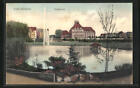 Ansichtskarte Köln-Mülheim, Stadtgarten mit Fontäne 1914 