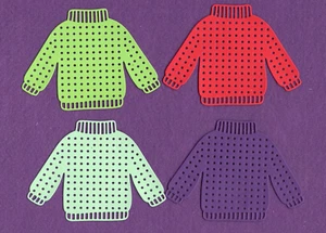 SWEATER # 2 die cuts scrapbook cards - Picture 1 of 1