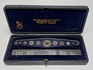 1950's British Manufactured Bearings Co Ball Bearing AD Dealer Sample Set - Picture 1 of 11