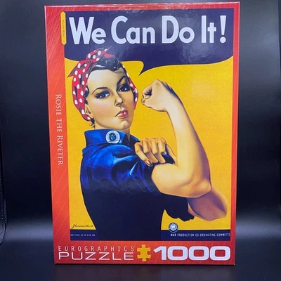 1000 Piece Puzzle Rosie The Riveter WWII Icon Empowerment Art  - Image 1 of 4
