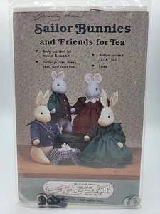 Sailor BUNNY RABBIT Juguete de Peluche Decoración Articulado Relleno PATRÓN DE COSTURA Sin Cortar - Imagen 1 de 2