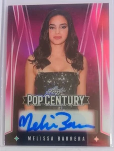 2025 Leaf Pop Century Prismatic Pink Melissa Barrera 4/15 Auto Autograph - Picture 1 of 2