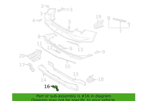 2021-2023 Hyundai Elantra Rear Bumper Lower Bracket - Picture 1 of 1