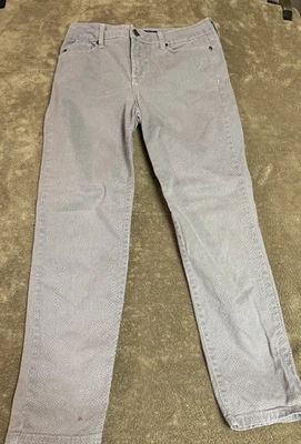 NYDJ Gray Animal Print Skinny Pants Womens Size 4 Lift Tuck Jeans - Image 1 of 4