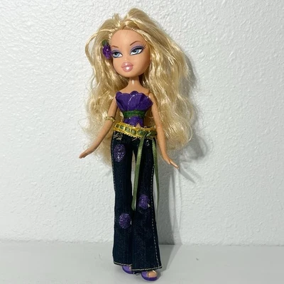 Muñeca Bratz Flower Girlz Cloe 2008 Save the Planet OG Conjunto Zapatos Púrpura Foto 1 de 4