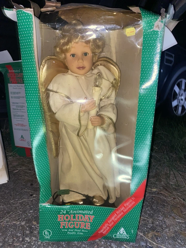 "Ángel animado Navidad 20"" Holiday Creations 1992 vintage estado A+ ¡Funciona!"! Foto 1 de 1