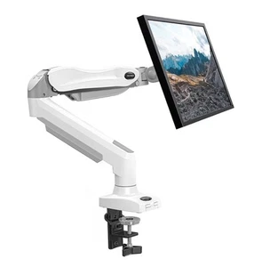 HUANUO Single Monitor Mount, 13 to 32 In- Fits 4.4 to 19.8lbs Adjustable. White - Bild 1 von 7
