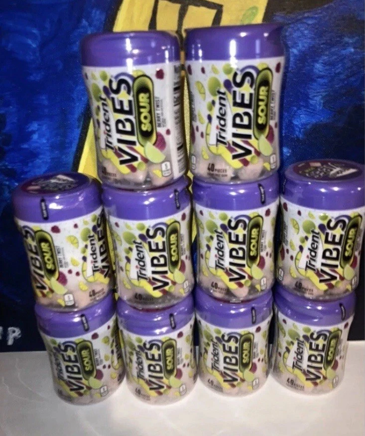 Trident VIBES X 10 botellas Berry Twist Sour sin azúcar solo para coleccionistas 🎁👍 Foto 1 de 4