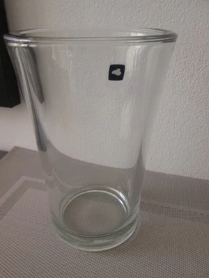 Leonardo Rosen Glas Vase Vasen Glasvase konisch dickwandig schwer 21,5x13 Deko - Bild 1 von 3
