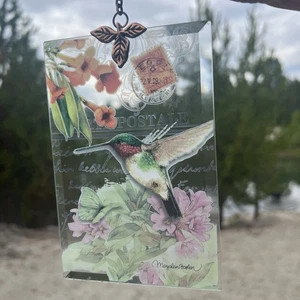 Cartolina francese Marjolein Bastin Sun Catcher Colibrì da appendere alla finestra - Foto 1 di 14