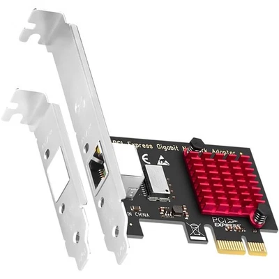 LE8111H PCIe-Netzwerkkarte Gigabit Ethernet RJ45 LAN 10/100/1000Mbit/s - Bild 1 von 2