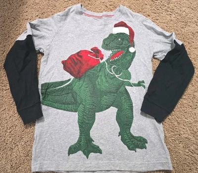 长袖恤衫 8 码 Carter's 品牌 长袖。 恐龙 — 第 1/2 张图片